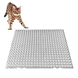 MOHTA Cat Scat Mat with Spikes Indoor Outdoor - 6 Pcs/8 Pcs/10 Pcs/12 Pcs/20 Pcs/40 Pcs Transparent Cat Deterrent Mat, Furniture Car Cat Repellent (Size : 10 pcs)