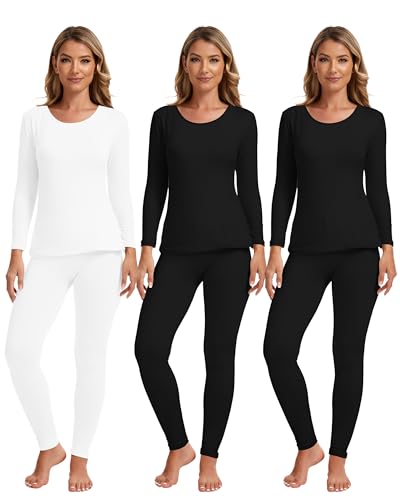 Sous-vêtement thermique femme Patelai avec doublure polaire chaude pour l'hiver