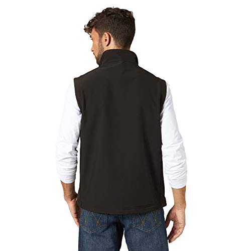 Wrangler Men's Concealed Carry Stretch Trail Vest, Black, L