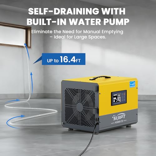 Image of 70 Pints ENERGY STAR Commercial Crawl Space Dehumidifier w /Pump & Drain