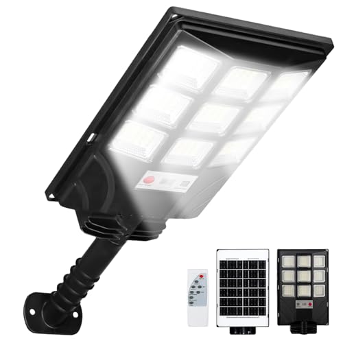 Recopilación de Faroles de luz que Puedes Comprar On-line. 47 YUDSKU 1500W Lampara Solar para Exterior, 6000mAh Luces solares para exterior para Exterior con Sensor de Movimiento, Ip65 Impermeable Farola Solar Lampara para Patio, Garaje,...