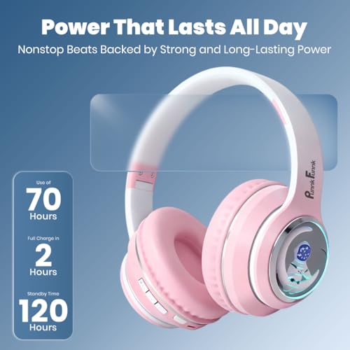 Image of PunnkFunnk Kids Watch + Headphone Combo, GPS, SOS, Camera, Touch Display, Wireless Headphones with Bluetooth 5.3, HD Sound, Built-in Mic, Comfortable Over-Ear Design