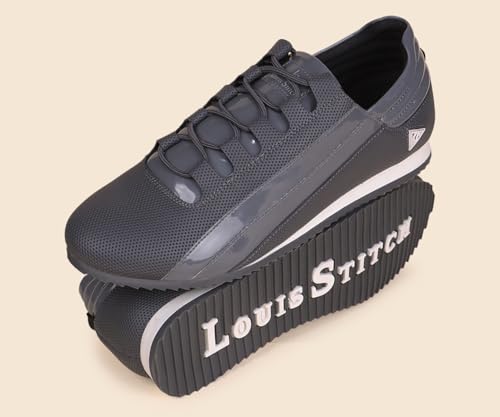 Image of LOUIS STITCH Men's Casual Sneaker | Elastic auto Adjustable Laces Sneakers for Men | Sneakers Shoes | Comfortable and Lightweight | LSPSNK SS