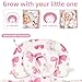 Hooyax Infant Car Seat Insert with Removable Head Support, Dual-Sided Baby Car Seat Cushion for Preemies & Newborns - Universal Head & Body Support for Car Seat, Stroller & Swing(Bow Flower)