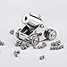 Pocket Mini Cannon Model Kits Miniature Metal Scale Replicas with Pellets , Archaistic Box for Present Decoration Collection