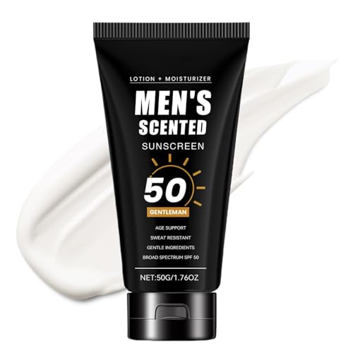 Crema Hidratante Para Hombres Con FPS Hidratante Facial Protector Solar Para Hombres 50 g - Protección Solar De Retracción Rápida Para Pesca Senderismo Escalada Entrenamiento