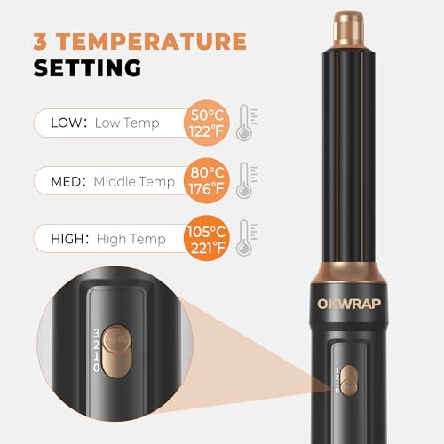 Image of 6 in ONE Blow Dryer Brush,Air Curling Iron Round Brush Blow Dryer 800W,Ionic Hair Dryer Brush for Women, Hot Air Brush Hair Styling Tools 100-120V