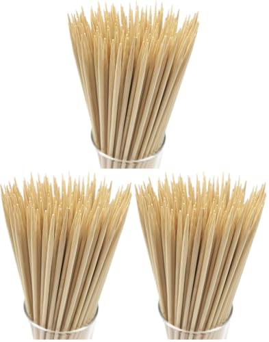 Image of HOPELF 16 inch Natural Bamboo Skewers Sticks for BBQ,Kabob,Grilling,Barbecue,Kitchen,Roasting,Marshmallows,Plant Stakes,Crafting.Φ:4mm, More Size Choices 6 inch /8 inch /10 inch /12 inch /14 inch /30 inch(100 PCS) (Pack of 3)