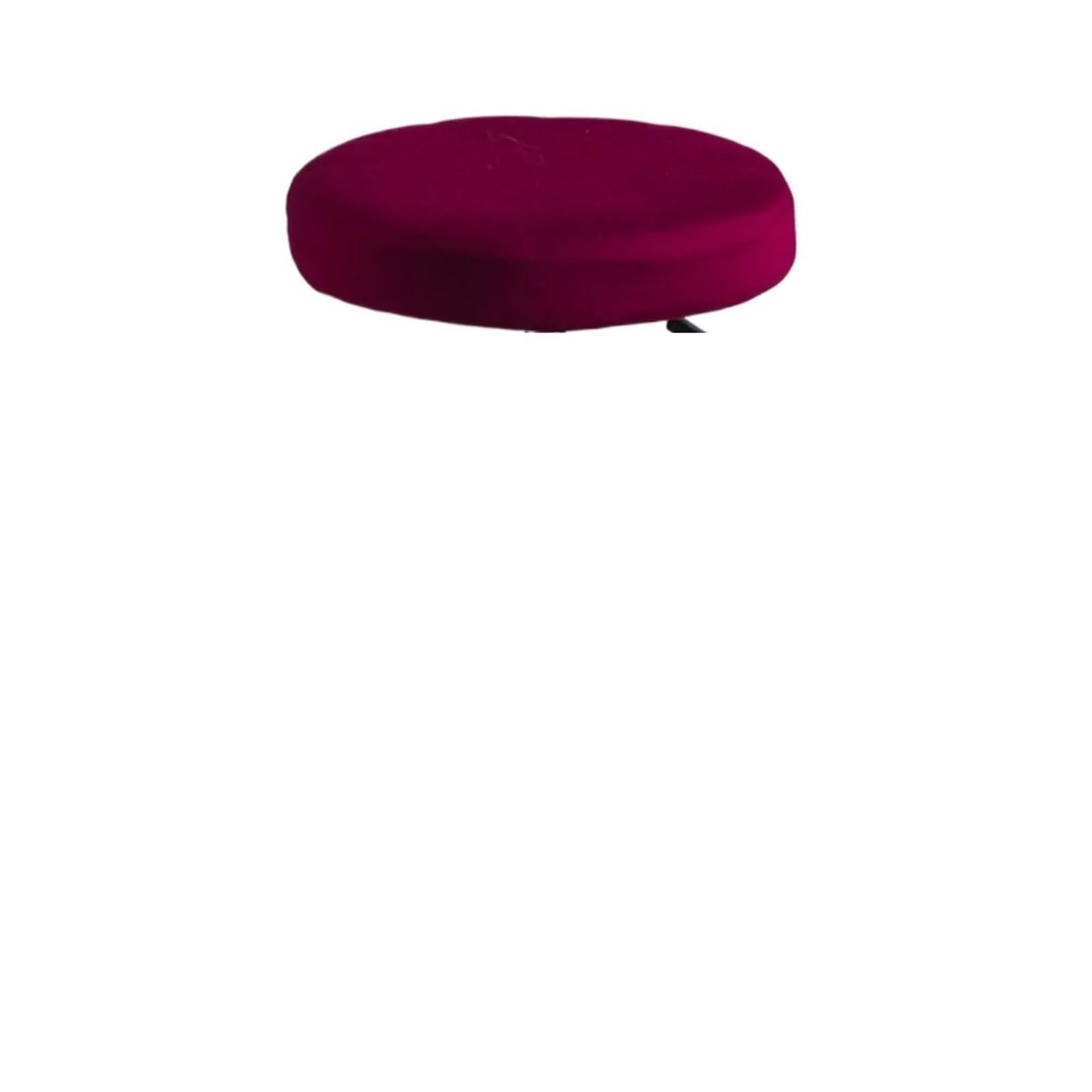 SHENJMAI Stool Covers Round Seat Slipcover Round Chair Cover Home Stool Dining Stretchable Elastic Thickened Solid Color Bar Case(Wine red)