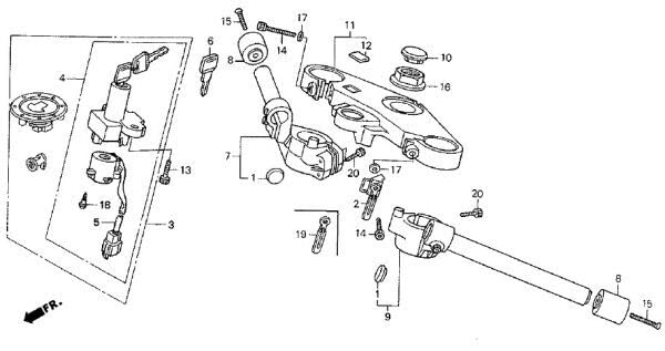 VFR400R nc30 純正フロントフォーク Yahoo!オークション -「vfr400r nc30 フロントフォーク