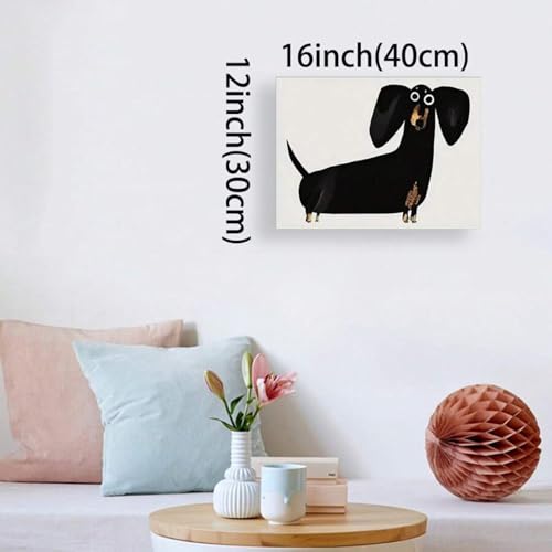 Impression d'art teckel 70x100 cm de style minimaliste pour salon moderne - 4