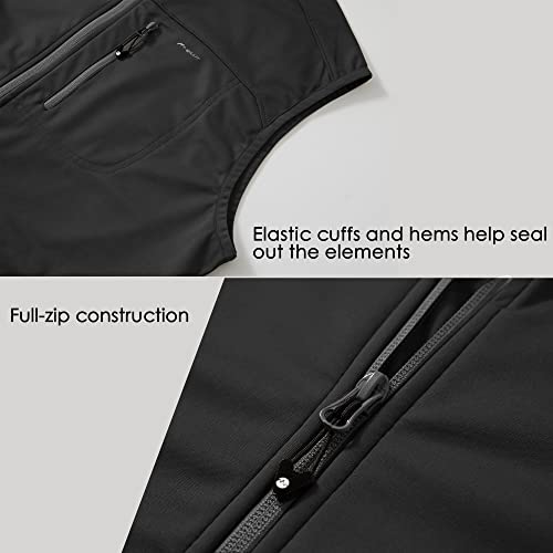 Willit Men's Golf Vest Lightweight Softshell Vest Outerwear Sleeveless Jacket Hiking Runing Causal4