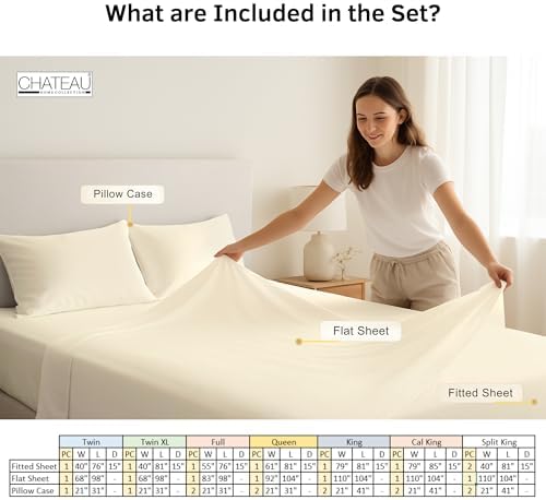 Chateau Home Collection Cotton Sheets - Thumbnail 4