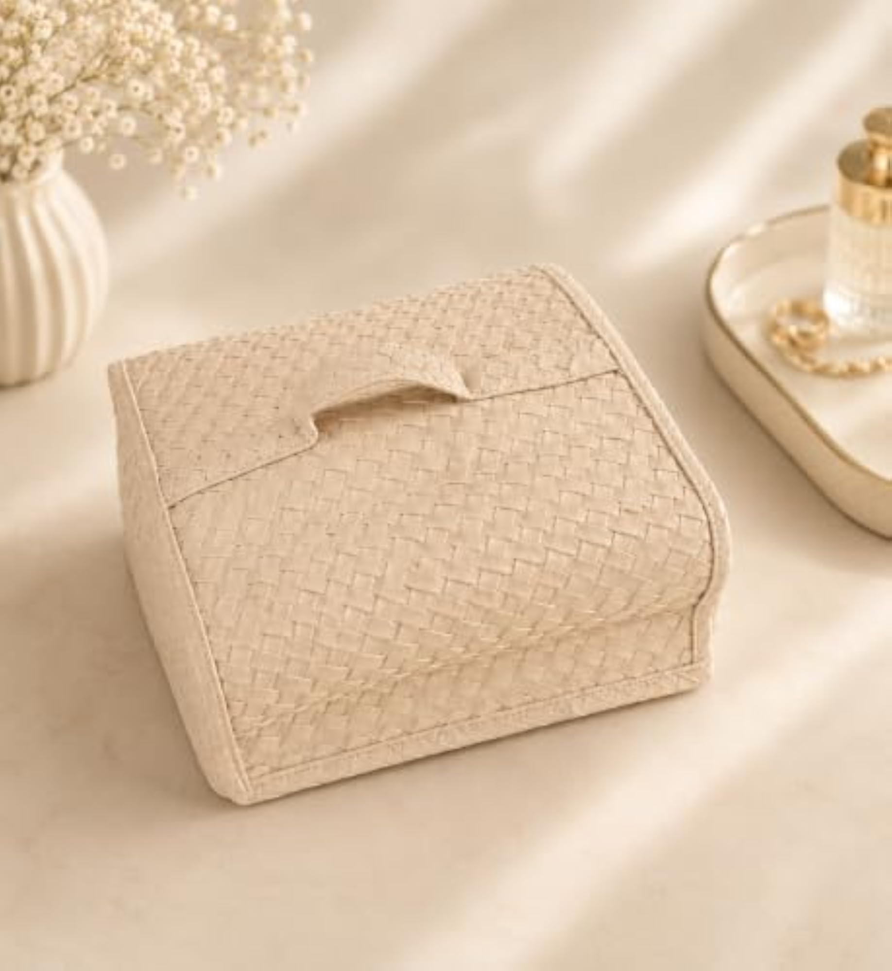 Foldable Jewellery Organizer with Multiple Compartments