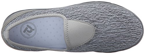Propet Women's Travelactiv Slip-On Sneaker Oxford, Black/White Heather, 7 Narrow #TOP4