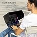 kwmobile Laptop Sun Shield - Shade for Computer Screen Glare Protection for Outdoor Working - Visor Sun Cover for 13