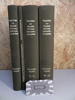 Hardcover Register zur Rudolf Steiner Gesamtausgabe. [German] Book