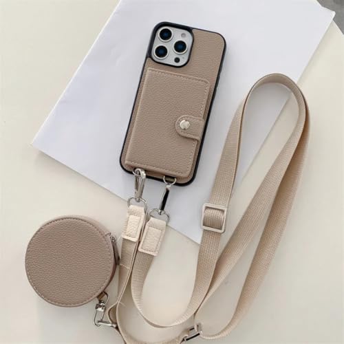 RNOZX iPhone 16 Plus�p �N���X�{�f�B�E�H���b�g �J�[�h�X���b�g ���K���� ���U�[�ی�d�b�P�[�X�J�o�[(iPhone 16 Plus/�J�[�L�p)