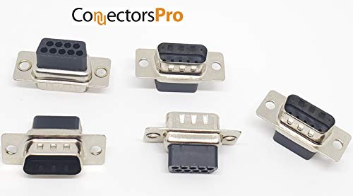 Pc Accessories - Connectors Pro Db9 Male D-Sub Crimp Type Connector, 10 Pcs Pk No Pin #TOP3