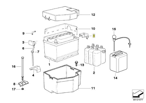 Tapa de batería BMW E36 E30 guard protector borne positivo 1370990 original 2