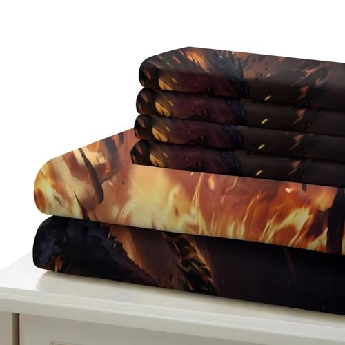 Créature démoniaque parure de lit 3D housse de couette microfibre 135x200
