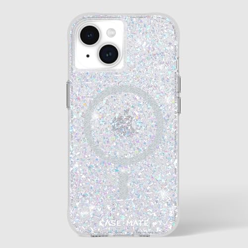 Case-Mate iPhone 15 Case - Twinkle Disco [12ft Drop Protection] [Compatible with MagSafe] Magnetic Cover with Cute Bling Sparkle for iPhone 15 6.1", Anti-Scratch, Shock Absorbent Material, Slim - image 8
