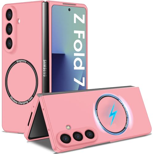 for Samsung Galaxy Z Fold 7 Case Magnetic [Compatible with Mag-Safe] Wireless Charging, Shockproof Galaxy Fold 7 Case, Anti Scratch Slim Phone Protective Cover for Samsung Z Fold 7 Phone Case, 2025
