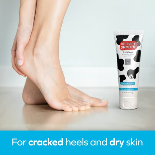 Udderly Smooth Softening Foot Cream With Shea Butter, Deeply Moisturizing For Rough, Dry Skin, 8 Ounce Tube (Pack Of 2) #TOP2