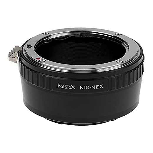 Fotodiox Lens Mount Adapter Compatible with Nikon F-Mount Lenses on Sony E-Mount Cameras