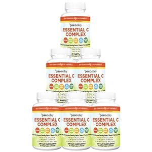 Paleovalley Essential C Complex – Vitamin C Supplement for Immune Support – 6 Pack, 450mg – From Organic Superfoods…
