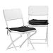 Produktbild Relaxdays Stuhlkissen 4er Set, Sitzkissen mit Schleife, Auflage für Stühle in Haus und Garten, waschbar, Stuhlauflage aus Polyester, schwarz