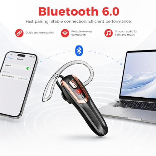 Auricular Bluetooth In Ear con Micrófono y Cancelación de Ruido miniatura 2