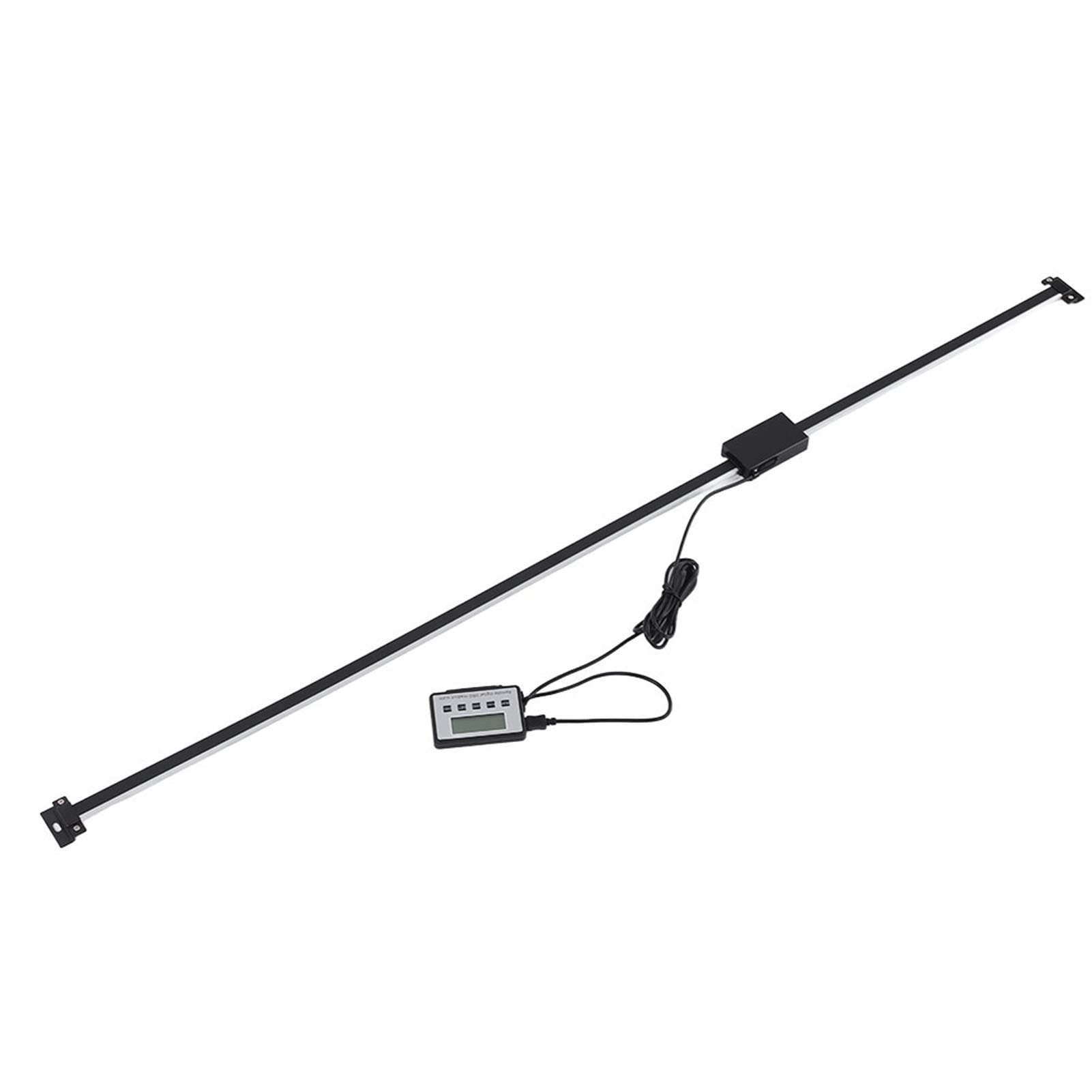 Yctze Digitale Lineare Skala, Magnetische Rechteckige Anzeigegeräteskala, Verschiebungssensorskala, Ideal Zum Bearbeiten, Anreißen, Markieren und Messen von Verschiebungen (Quadratisch 1000 mm)