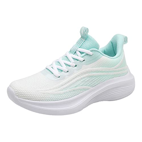 Genérico Zapatillas Pronador Mujer Zapatos Mujer Zapatillas Deporte para Mujer, Color Degradado a la, Novedad Verano, patrón Malla, Transpirables y cómodos, con Deportivas Mujer Running (Green, 38)