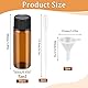 RVLZKCPG 30 Stück Tropfflasche für Ätherische Öle, 5ml Mini Glasflaschen, Nachfüllbare Apothekerflasche, Kleine Braunglasflasche mit Tropfer und Trichtern für Ätherisches Öl, Massage