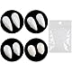 DERAYEE 4 Paar Halloween Vampirzähne Gebiss Fangs,Gefälscht Zähne mit Pellets Kleber für Cosplay,Requisiten,Halloween, Dämon, Hexe (2)