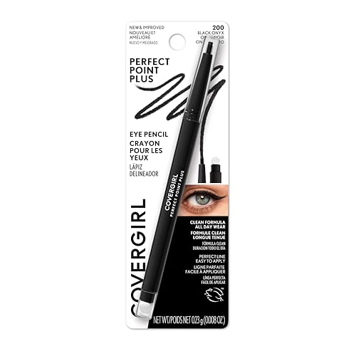 COVERGIRL Perfect Point Plus Eyeliner Pencil, Black Onyx Pack of 1, Long-Lasting, Versatile Black...