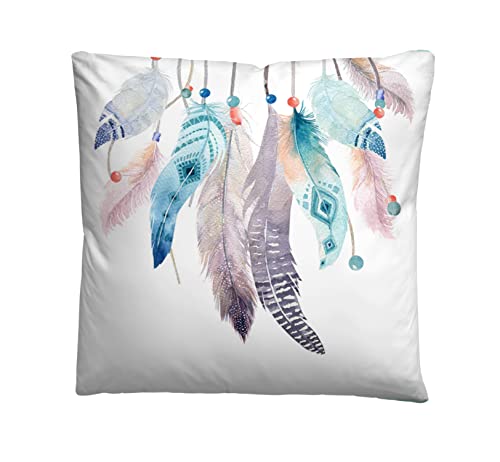 biberna 0044501 Linon-Bettwäsche TRAUMFÄNGER ciel 1x 155x220 cm + 1x 80x80 cm