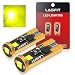 LASFIT 400 Lumens 194 LED Light Bulb, Extremely Bright T10 168 2825 W5W Wedge 3030 Chipsets Error Free for Car Interior Dome Map Door Courtesy License Plate Lights, 12-24V, Gold Yellow(Pack of 2)