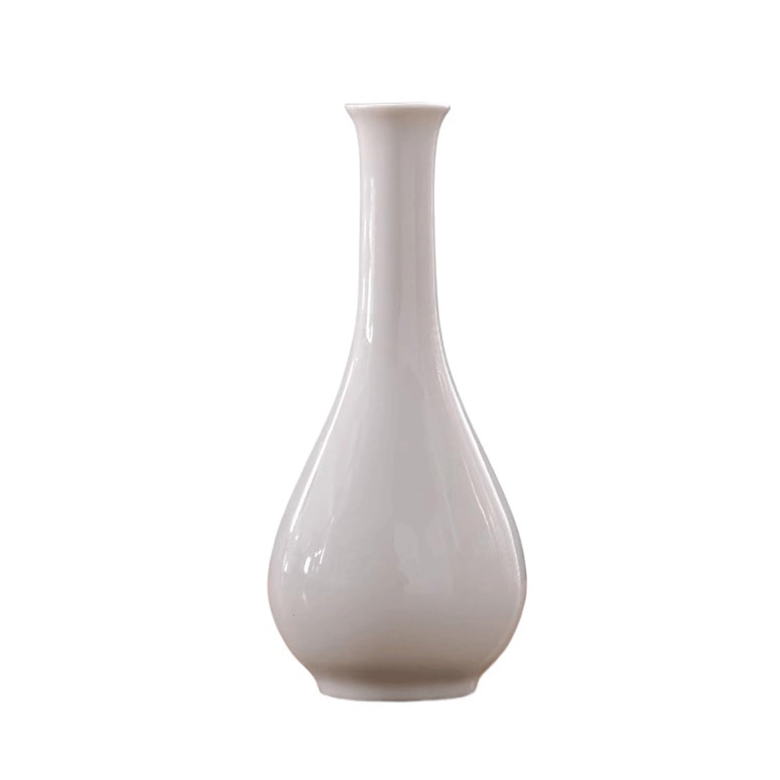 Zthyshoz One Color Decorative Vase Narrow Neck Vase Stylish Home Décor Accent For Living Room Office Ceramic Matte Round Modern Design