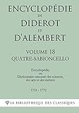  Encyclopédie de Diderot et d\'Alembert - Volume 18 - QUATRE-SABIONCELLO