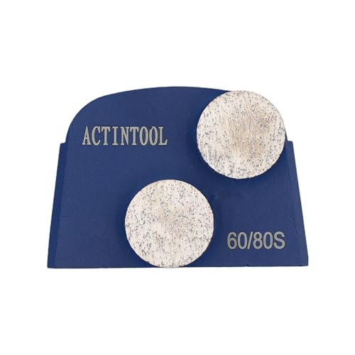 ACTINTOOL Twin Dot Segment Concrete Surface Grinding Metal Tooling for Lavina Floor Grinder (Pack of 3) by ACTINTOOL - Used condition - US$19.05