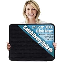 Algopix Similar Product 18 - XXL Silicone Dish Drying Mat for