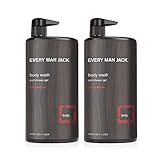 Every Man Jack Men's Body Wash - Cedarwood | 33-ounce Twin Pack - 2 Bottles Included | Naturally...