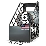 Officemate Recycled Large Magazine File, Black, 6 Each (26083)