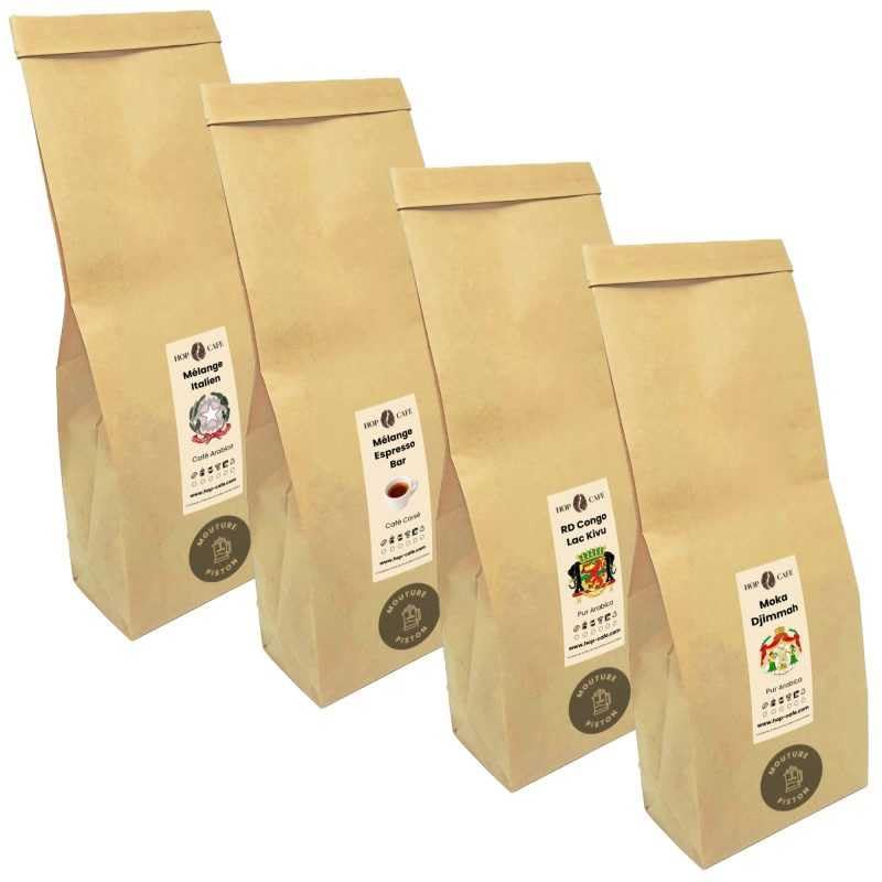 HOP CAFE Offre Découverte Moulu Corsé • 4x125g