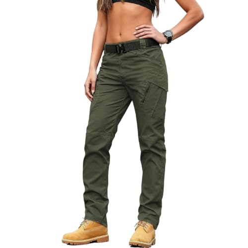 Women Cargo Pants with Pockets Stretchy Baggy Lightwieght Hiking Pants - image 4