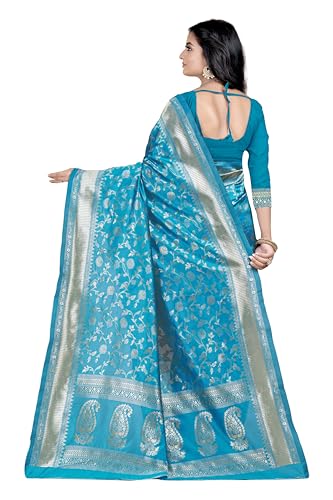 Image of Women's Banarasi Saree Pure Kanjivaram Silk Saree Soft Party Saree collections With Blouse Piece for Wedding saree