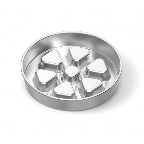 Kactoily Stainless Steel Slow Feeder Dog Bowl - 3 Cup Deep Maze Slow Eating Bowl for Medium to Large Dogs - Heavy Duty 304 Steel with Non-Slip Base Dishwasher Safe