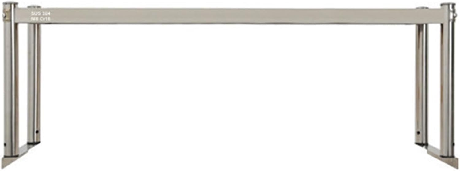 Stainless Steel 1/2/3 Tier Shelves, Commercial Kitchen Overshelf Shelf, Adjustable Work Table for Home Restaurant Kitchen Warehouse Bar(120x30x40cm)
